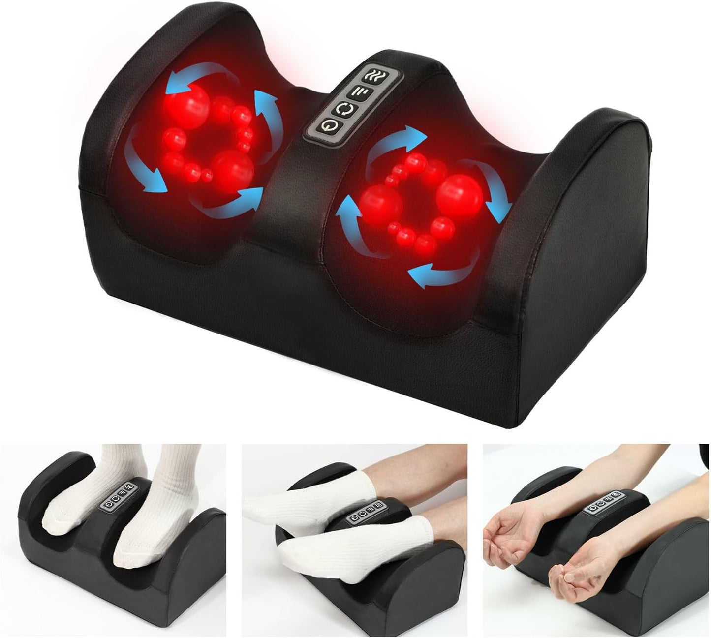 Shiatsu Foot Massager with Heat – Deep Tissue & Calf Pain Relief
