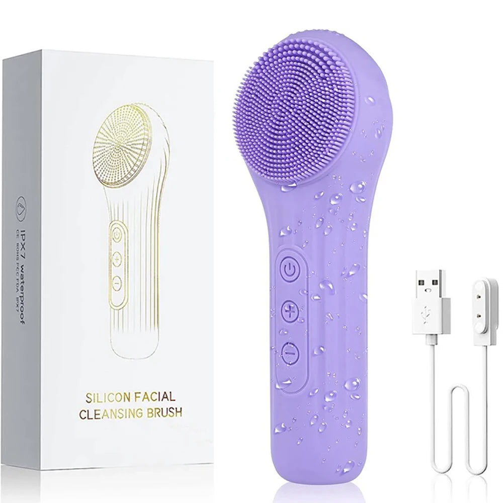 Sonic Facial Cleansing Brush β Waterproof, Rechargeable, Deep Clean Face Scrubber
