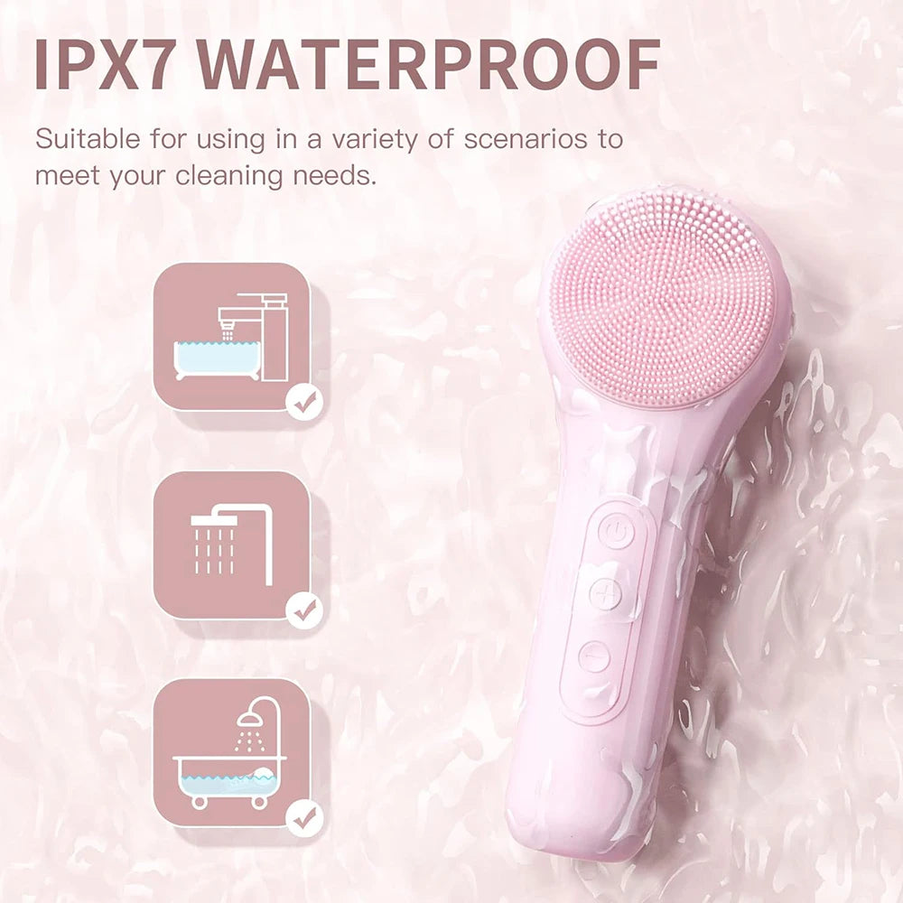 Sonic Facial Cleansing Brush β Waterproof, Rechargeable, Deep Clean Face Scrubber