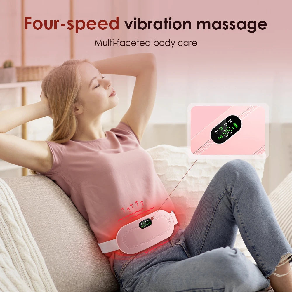 Smart Menstrual Heating & Massager Belt – Pain & Cramp Relief Device