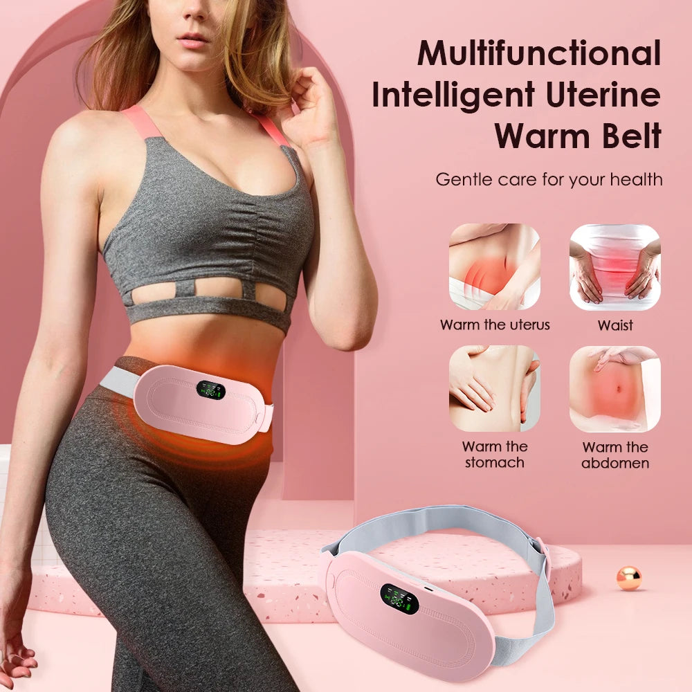 Smart Menstrual Heating & Massager Belt – Pain & Cramp Relief Device