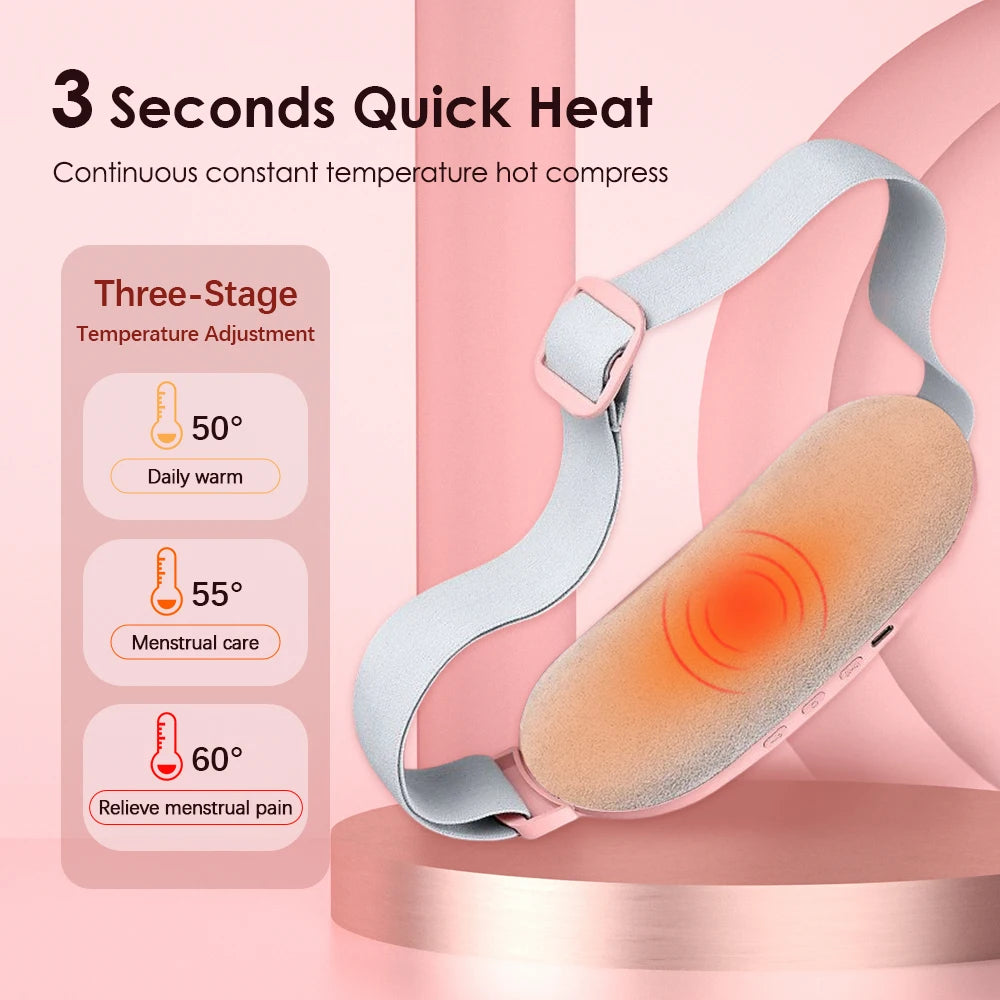 Smart Menstrual Heating & Massager Belt – Pain & Cramp Relief Device