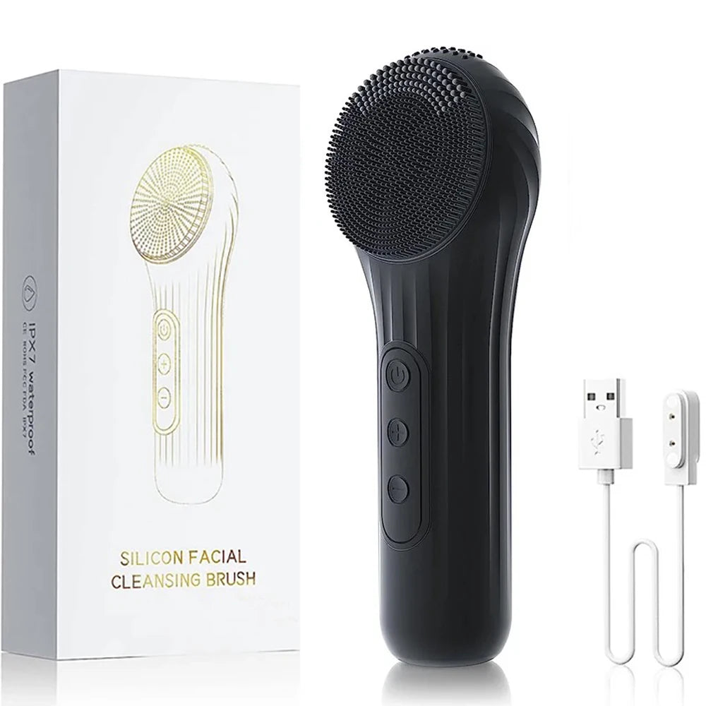 Sonic Facial Cleansing Brush β Waterproof, Rechargeable, Deep Clean Face Scrubber