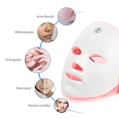 Advanced 7-Color LED Mask for Skin Therapy & Rejuvenation